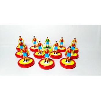 Subbuteo Andrew Table Soccer Melchester Rovers vintage kits on RSB Professional Bases